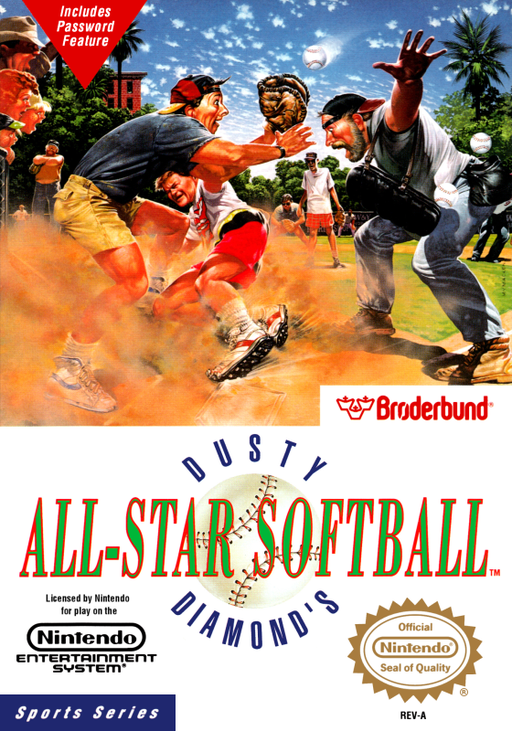 Dusty Diamond's All-Star Softball (USA) box art